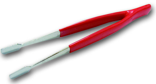 Stamp Tweezers with PVC Insulation Grip 1