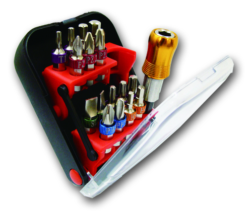 17-PC Color Bit Set, torx 1